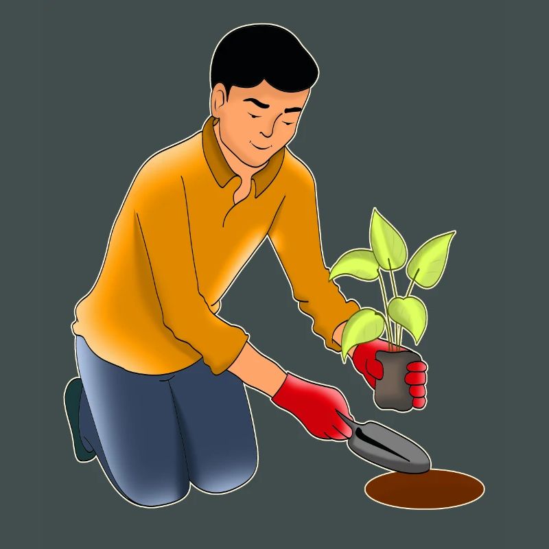 Gartenarbeit