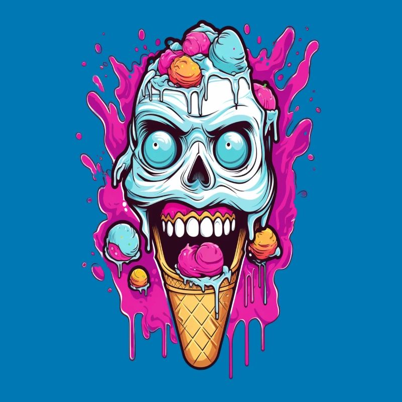 Skull Eiscreme Design