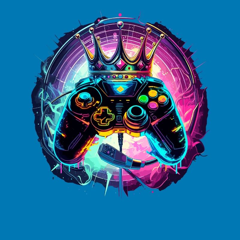 Gaming Controller mit Headset und Krone