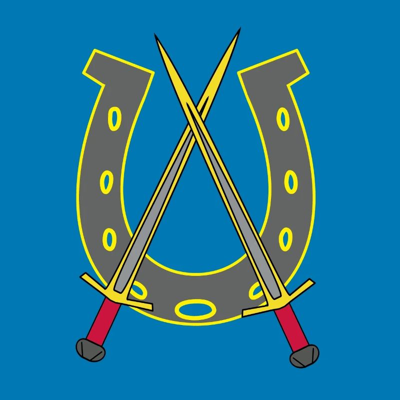 Chevalier médiéval épée épées fer à cheval