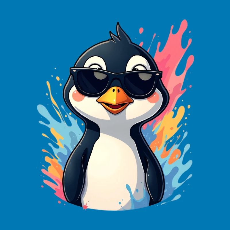 Cool Pingu mit Sonnenbrille