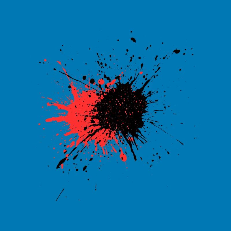 Blutiger Farbschlag Design