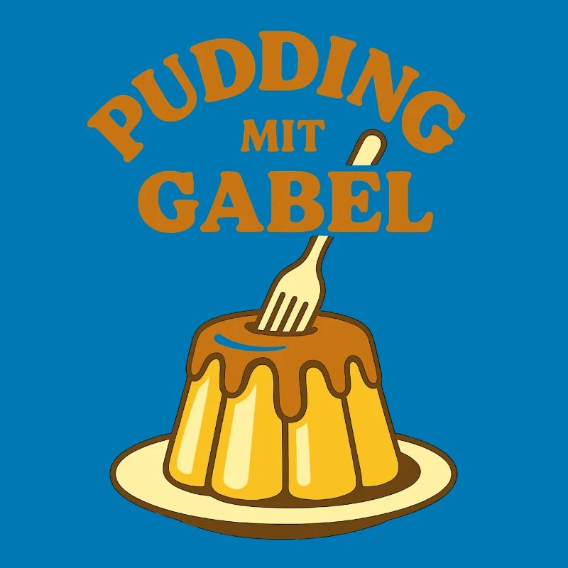 Pudding with fork