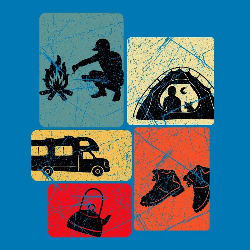 Abenteuerabend Camping Silhouetten