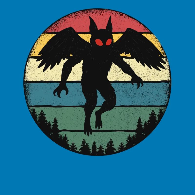Mothman Retro Cryptid Legend