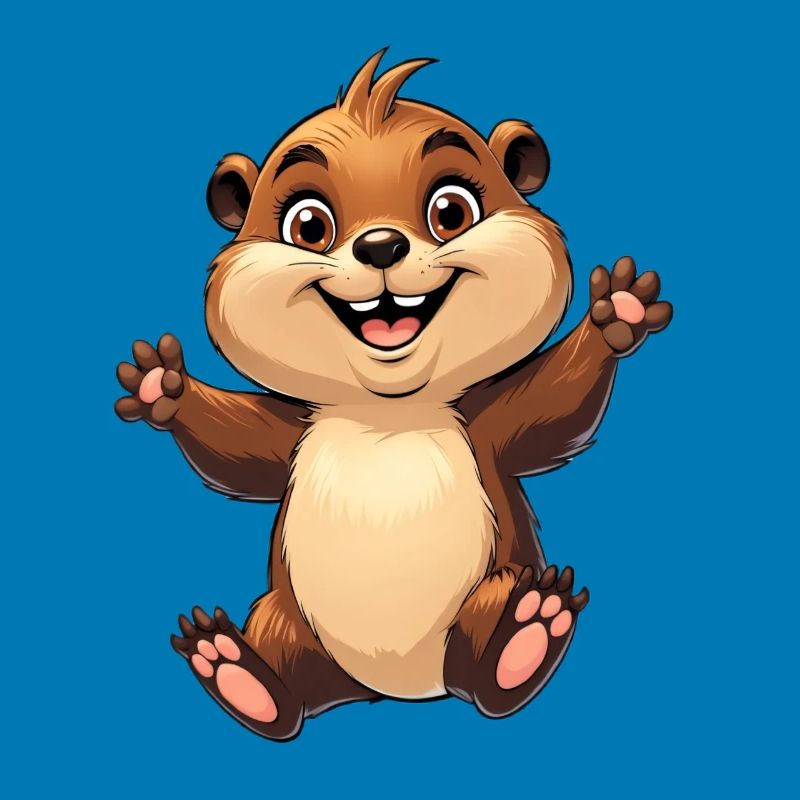 Fröhliches Eichhörnchen Design