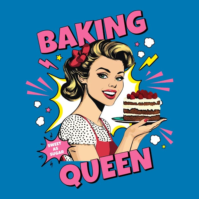 Baking Cake Baking Queen Baking Fairy Baker Pop Art