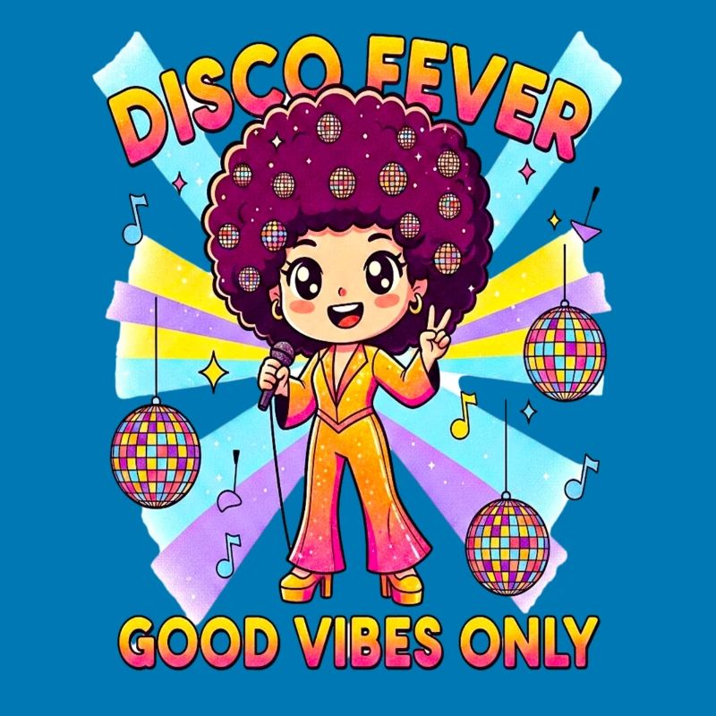 DISCO FEVER Cute Comic 70er
