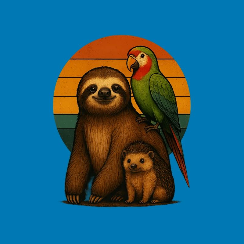 Faultier Papagei Igel