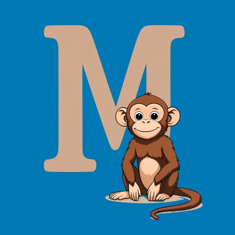 MonkeyM Design mit Großbuchstabe M