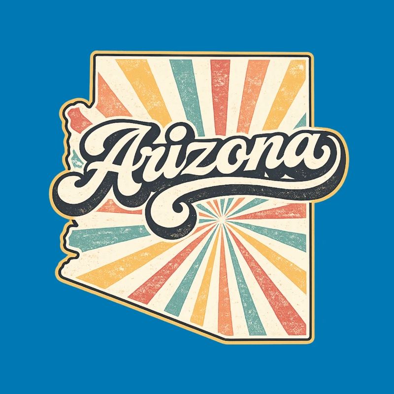 Arizona Retro Sunburst Script