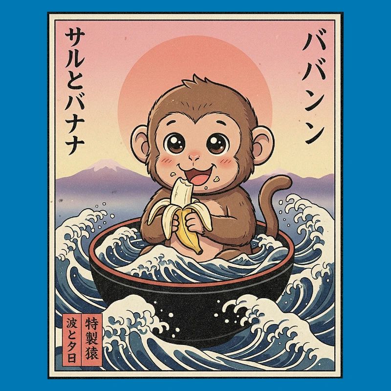 Süßes Äffchen Kawaii