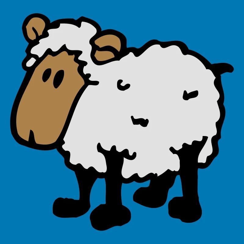 cooles comic schaf funny sheep