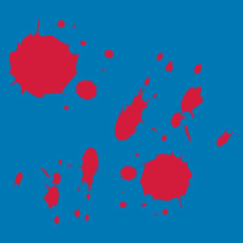 Red Paint Splashes Abstract Pattern