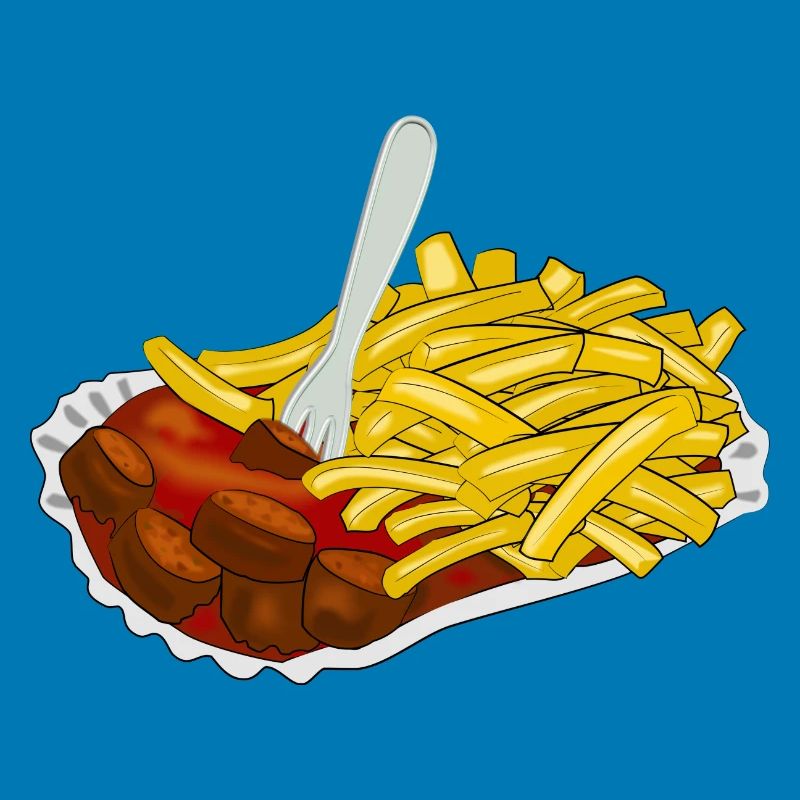 Currywurst mit Pommes