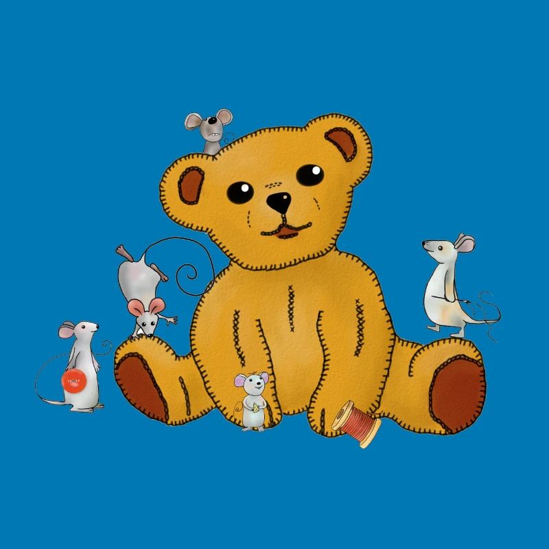 Mäuse nähen Teddy