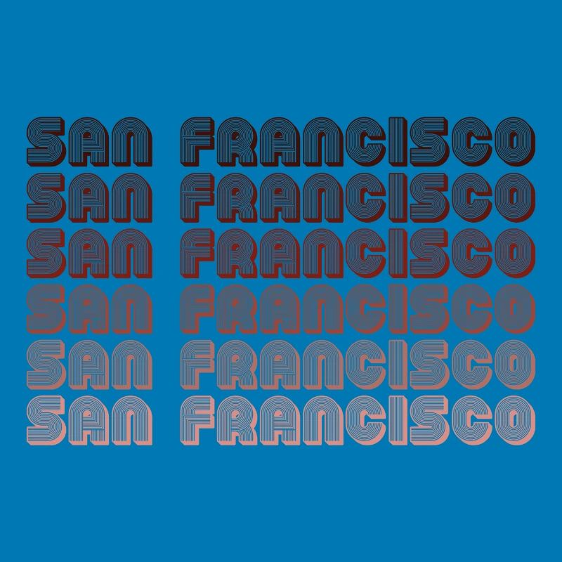 San Francisco Grid Gradient Pattern