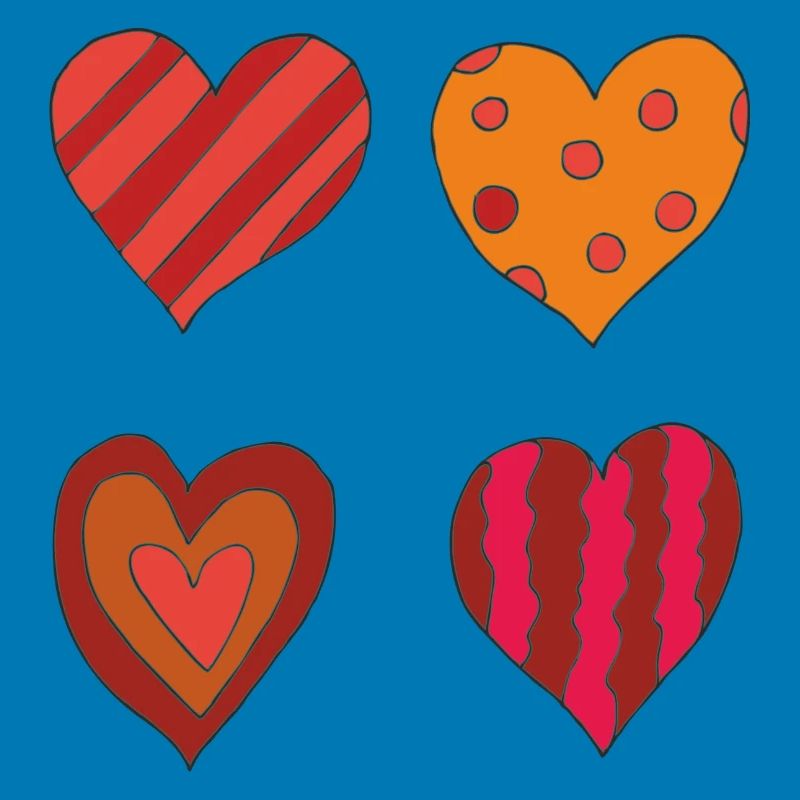 Heart variation 4er