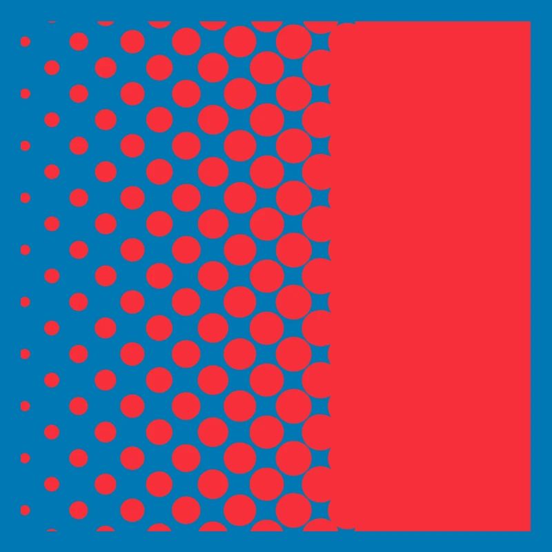 Halftone Gradient Rotes Panel