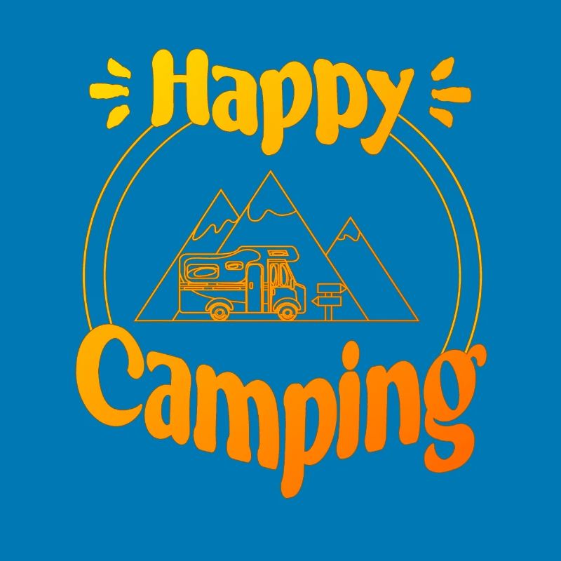 Happy Camping - conception graphique joyeuse et cool