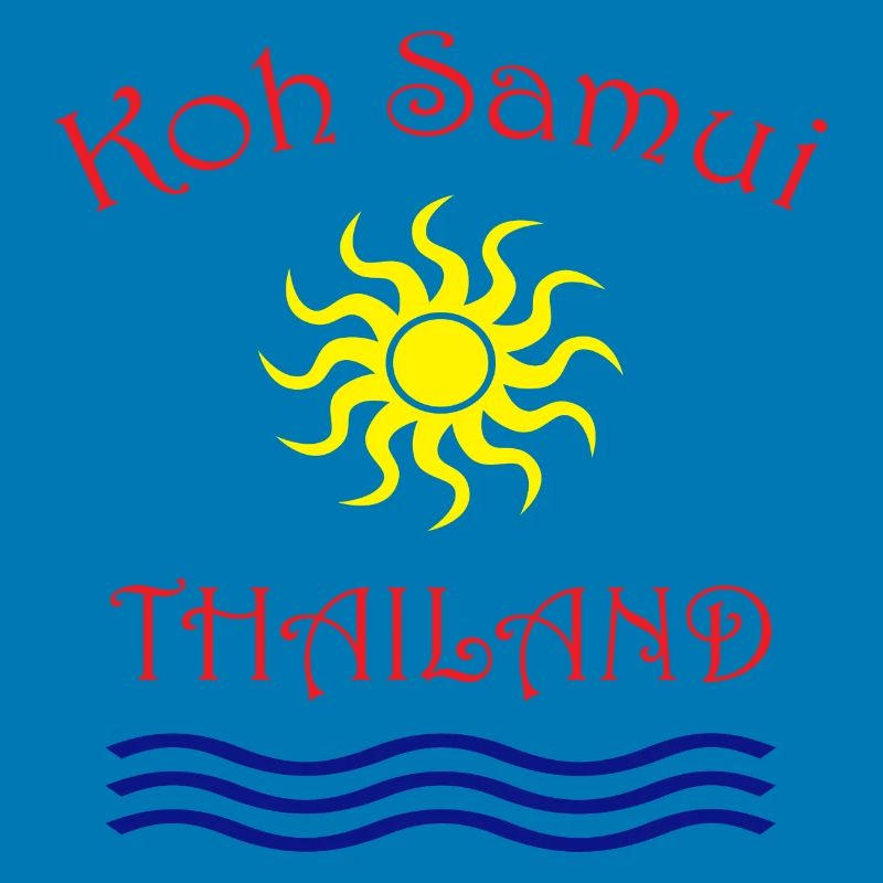 Conception du soleil et des vagues de Koh Samui