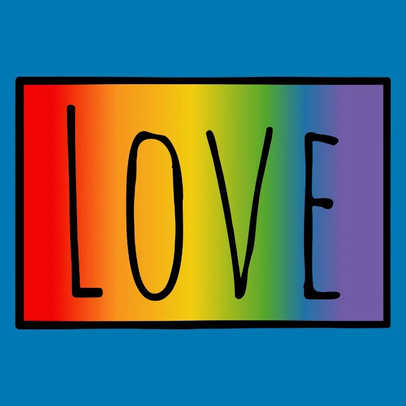 CSD Tshirt Regenbogen Love