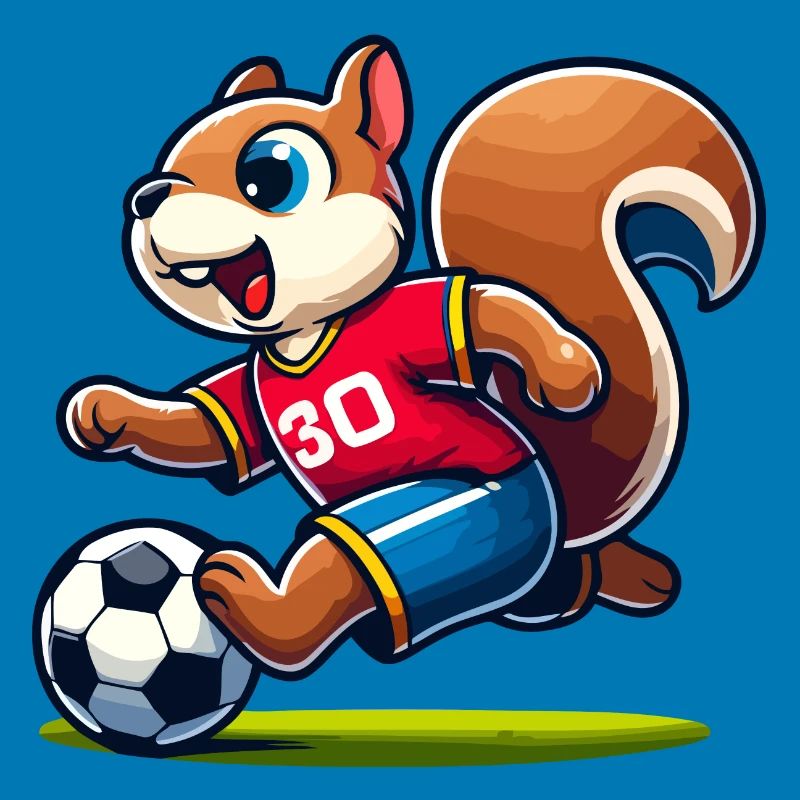 Scamper Striker: Das Fußball-Eichhörnchen