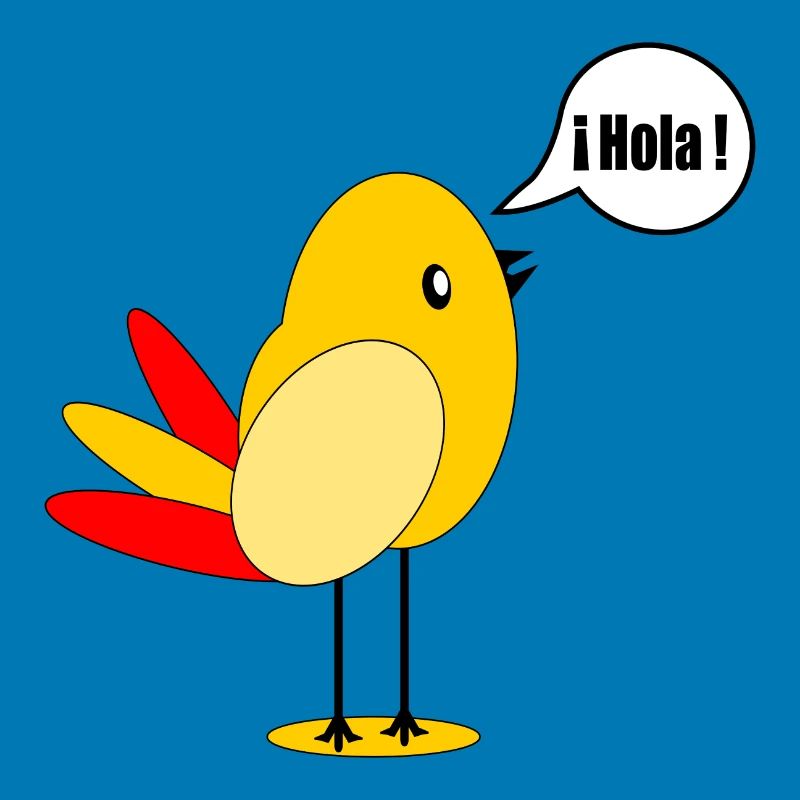 SPANIEN LÄNDERFAHNE SPANISCH VOGEL