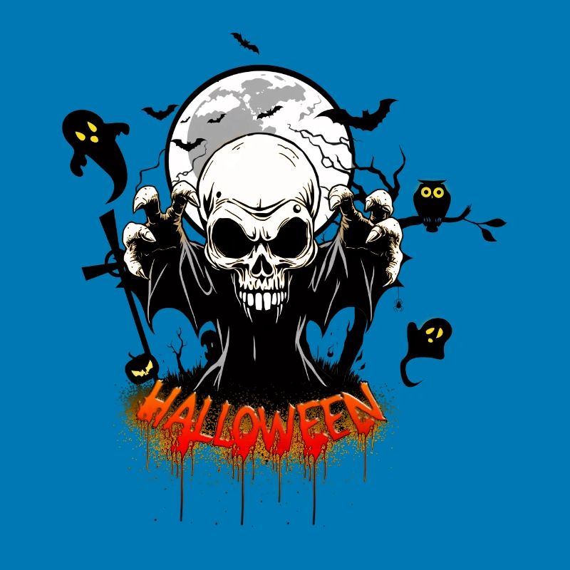 Skull with sharp teeth