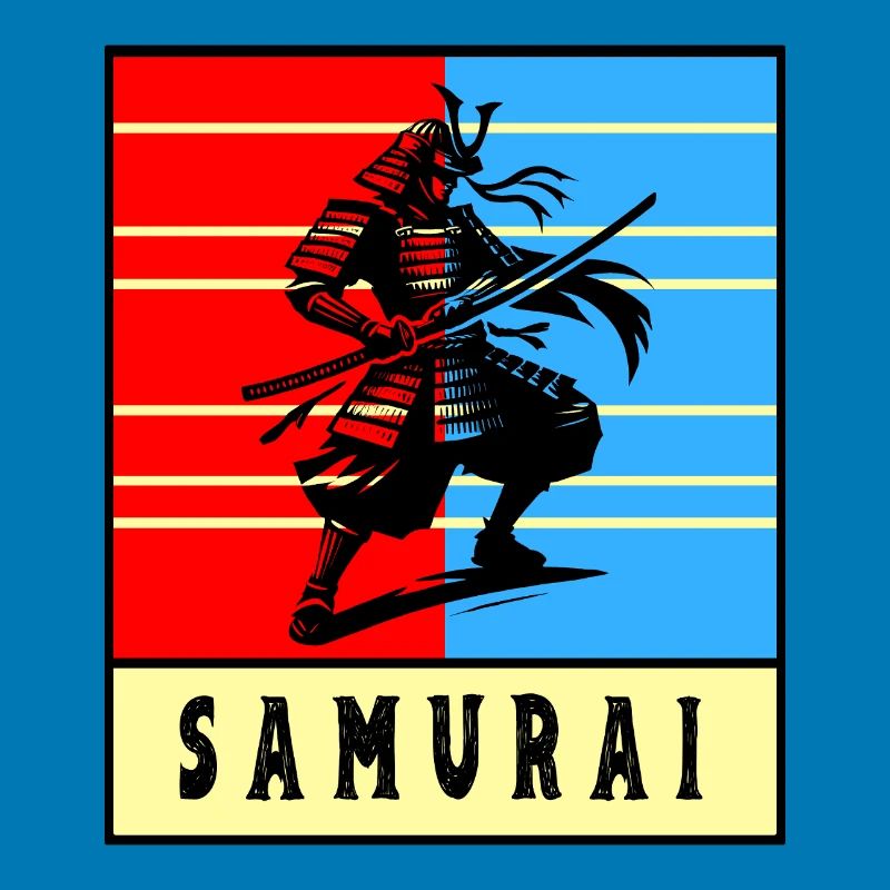 Retro Samurai Warrior