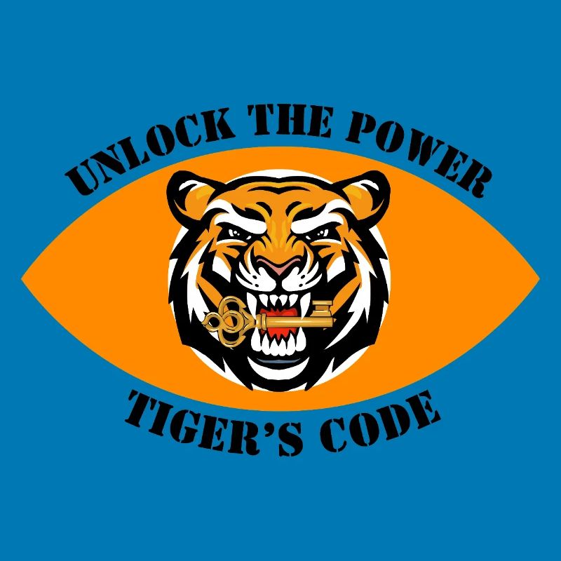Dynamisches Tiger-Emblem-Design