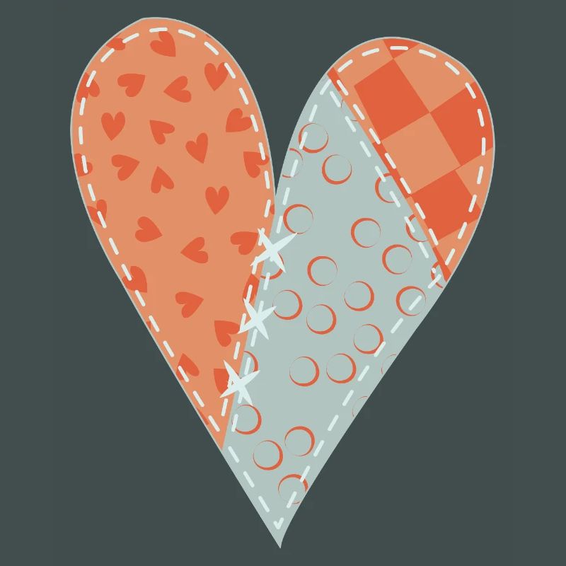 Patchwork Heart No12