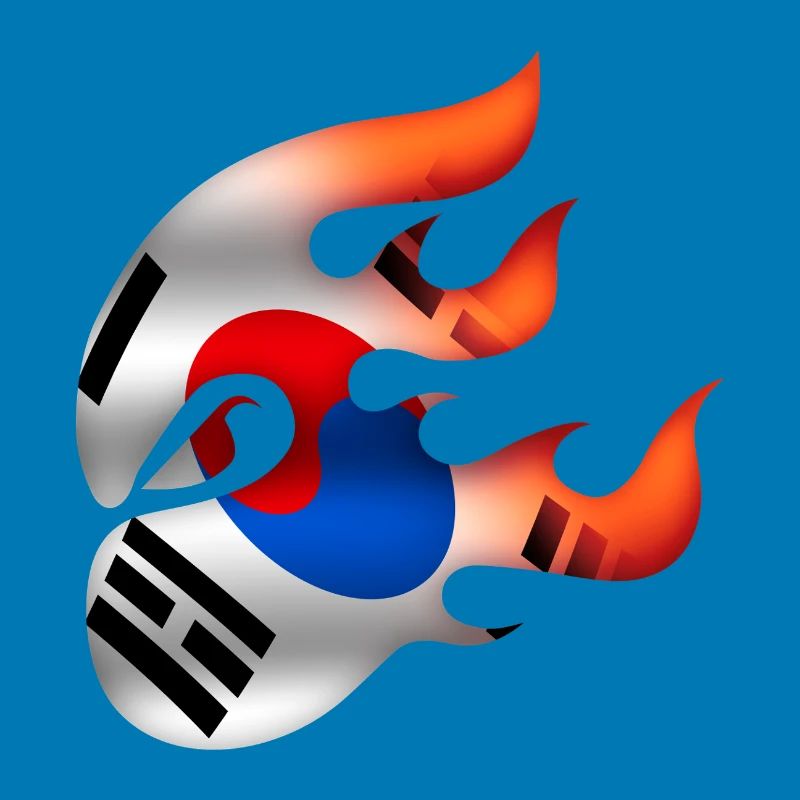 Drapeau coréen - Corée - Ninja
