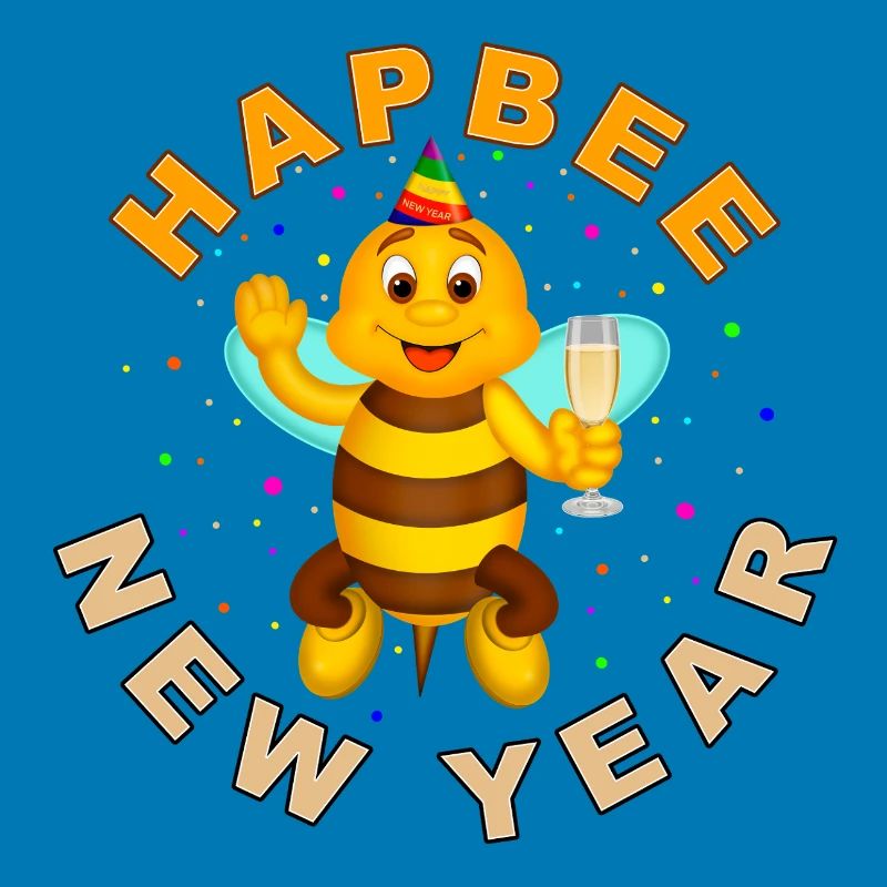 HAPBEE Neujahr mit Text