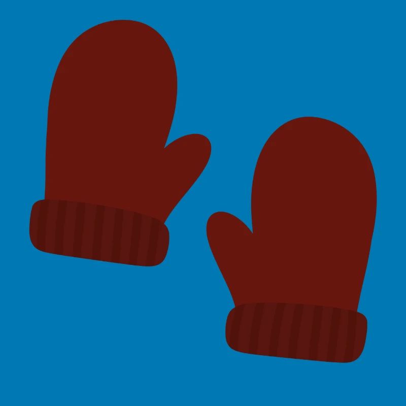 Gemütliche Winterhandschuhe Illustration