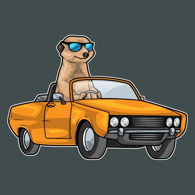 Erdmännchen Auto