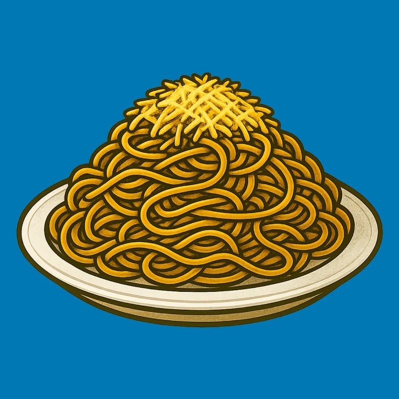 Spaghetti avec illustration de fromage