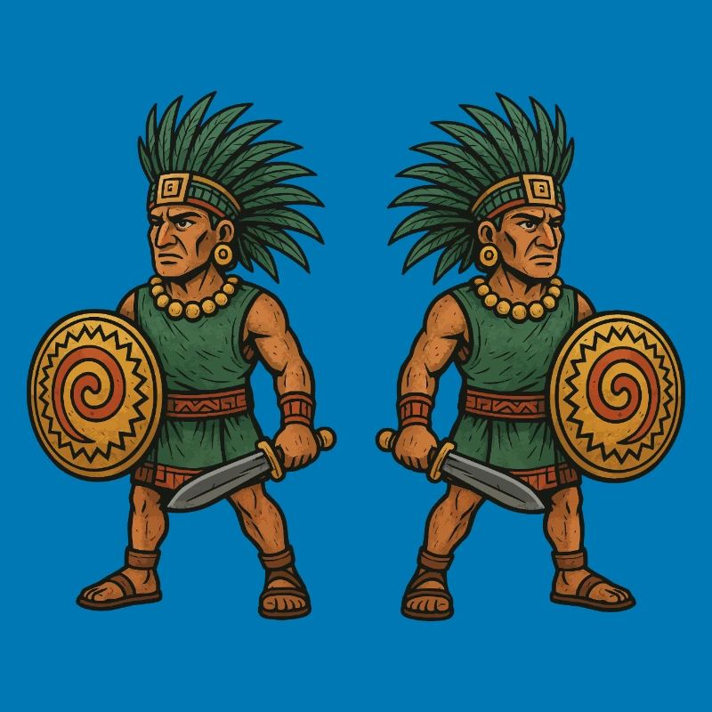 Aztec Double Warrior