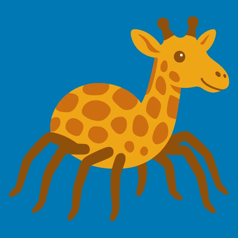 Niedliche Spinne Giraffe