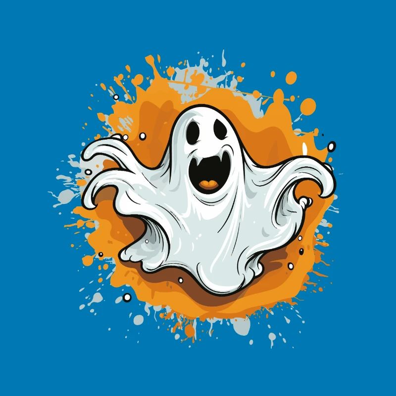 Spukgeist auf Farbsplash
