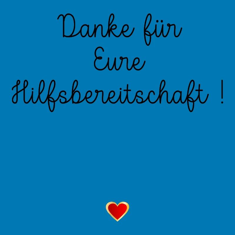 Herz Danke Hilfsbereitschaft