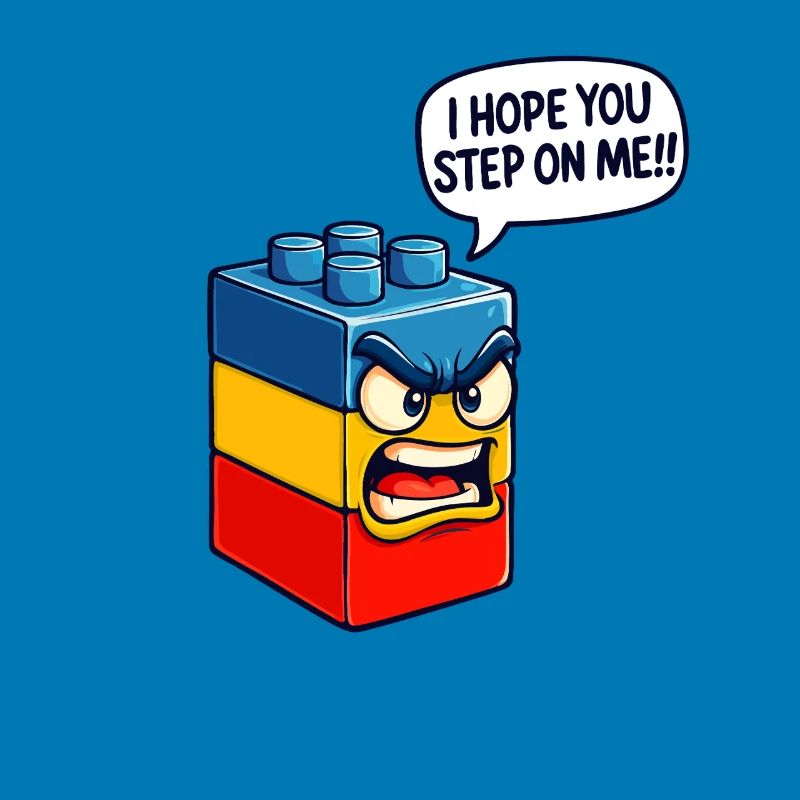 Ich hoffe, du trittst auf mich Brick Builder Block Building