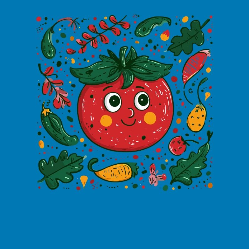 Tomate joyeuse dans la conception de jardin