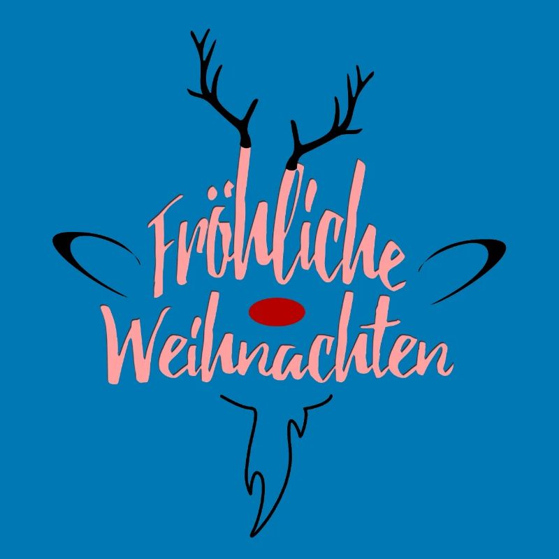 Fröhliche Weihnachten Rosé Script