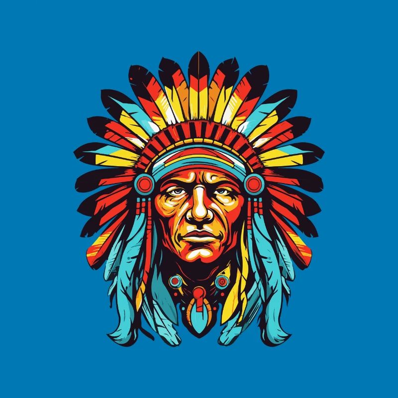 Indianer Häuptling Comic