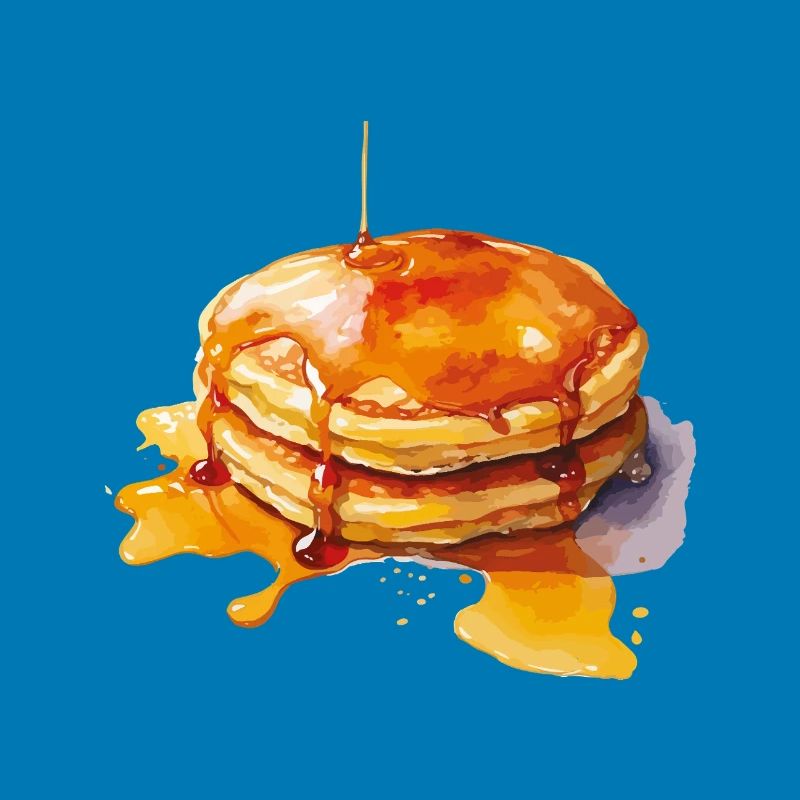 Syrup Pancake Stack
