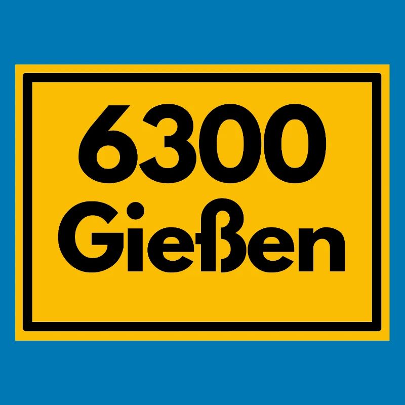 OLD POSTCODE ZIP CODE RETRO 6300 GIESSEN