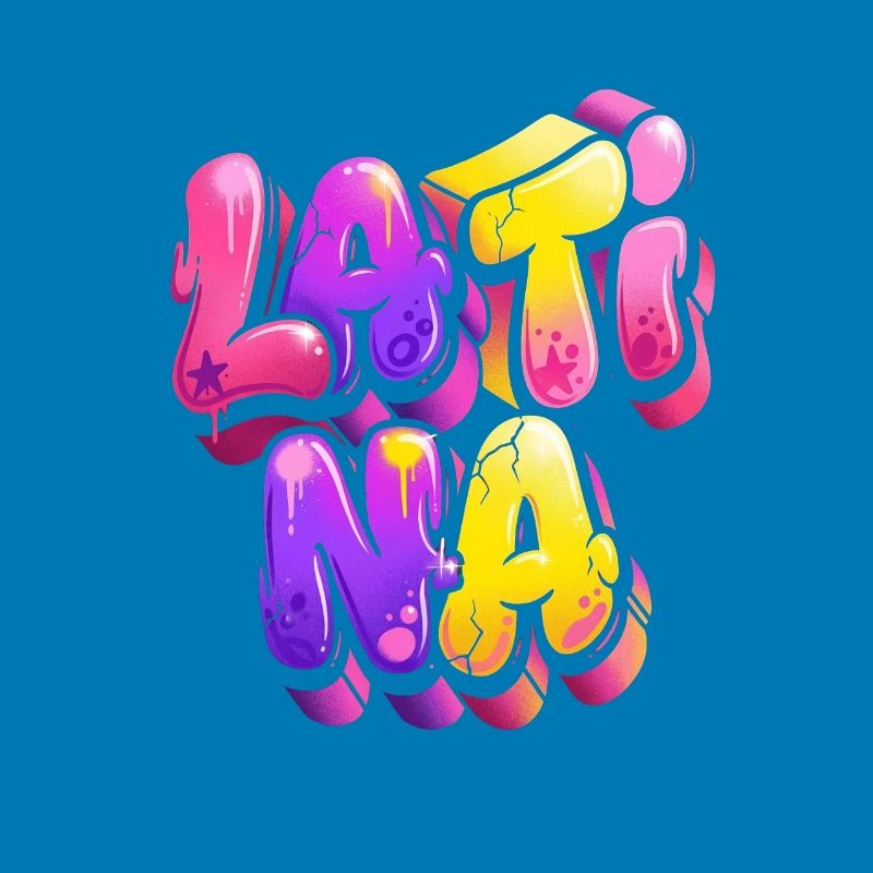 Neon Graffiti Lettering Gradient