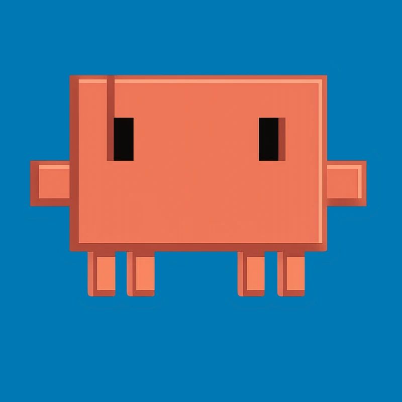 Claude Code Pixel AI Maskottchen-Entwickleraufkleber