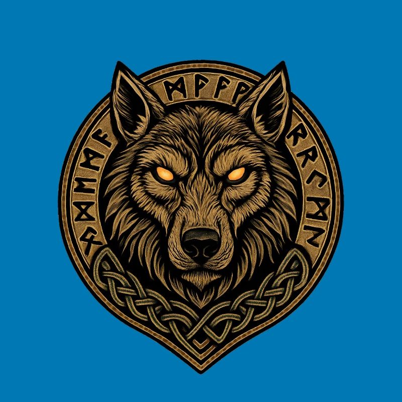 Wolfsmedaillon Runenwappen